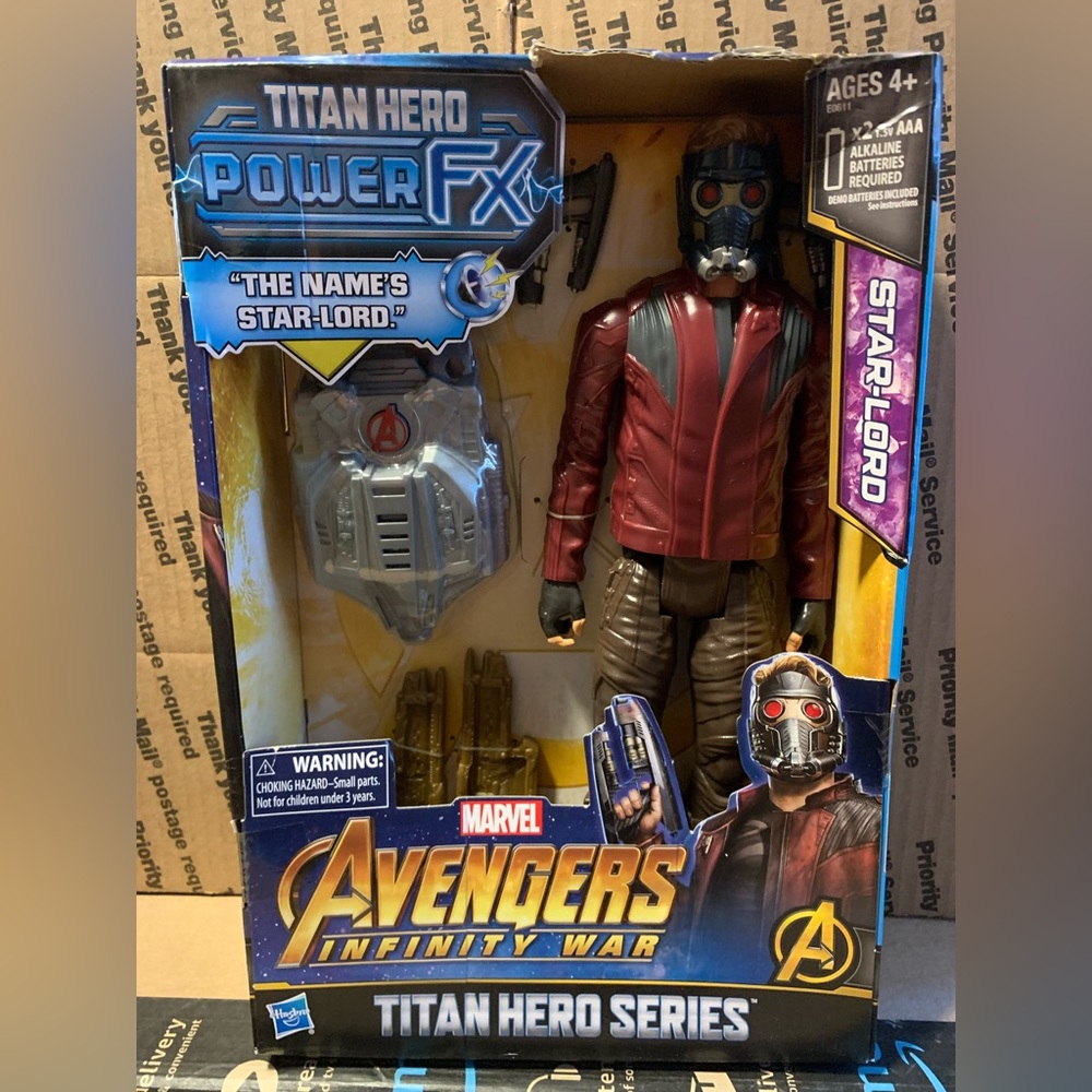 AVENGERS Infinity War STAR-LORD 12-Inch TALKING Titan Hero Series BOX